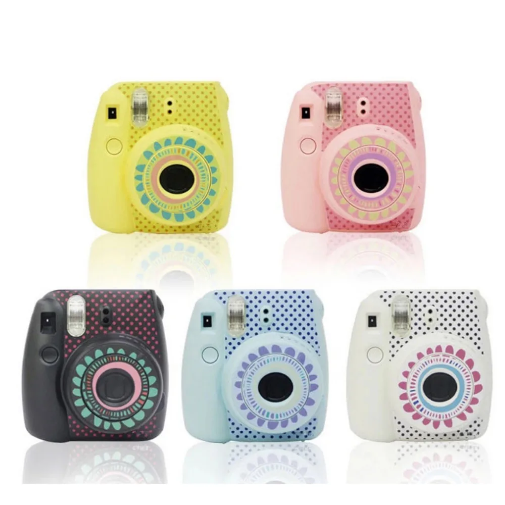 Милый дизайн украшения солнцезащитный Цветок Наклейка для Fuji Mini Instax 8 9