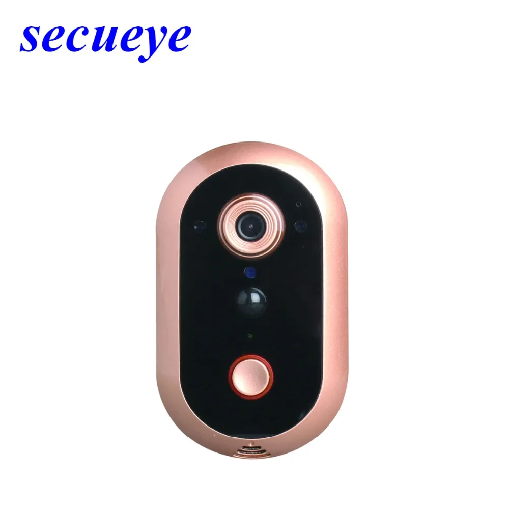 Беспроводной WiFi видео дверной звонок Secueye 720P 1.0MP камера ночного видения
