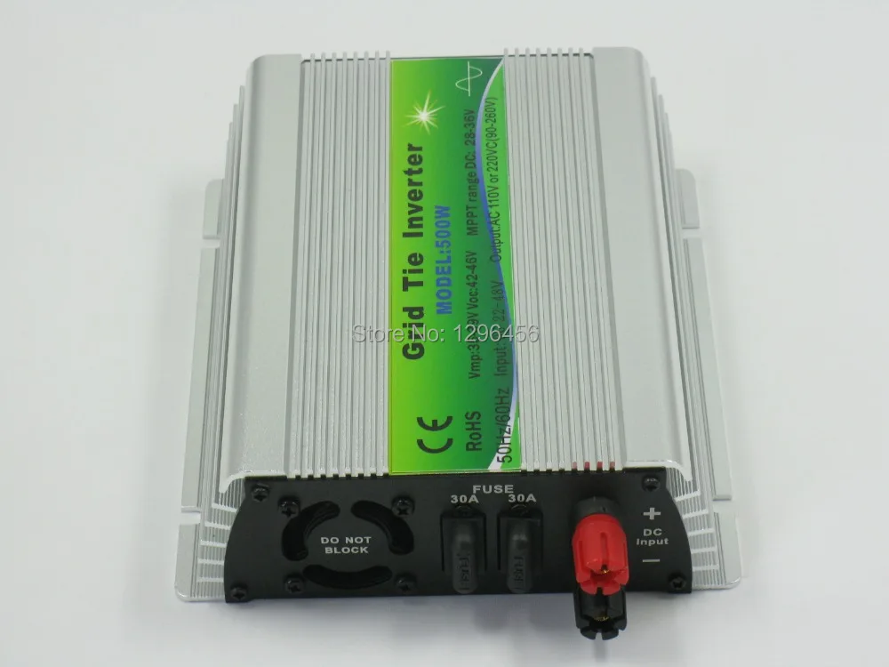 500 Вт 24 48VDC сетевой инвертор для 36В 72 ячеек солнечной панели функция MPPT 90 260VAC