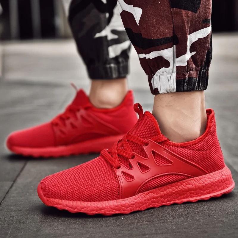 Breathable Flyknit Running Men Shoes Ultra Sneakers for Man Soft Outdoor Sports Jogging Trainers Big Size 47 Gym Walking Zapatos | Спорт и