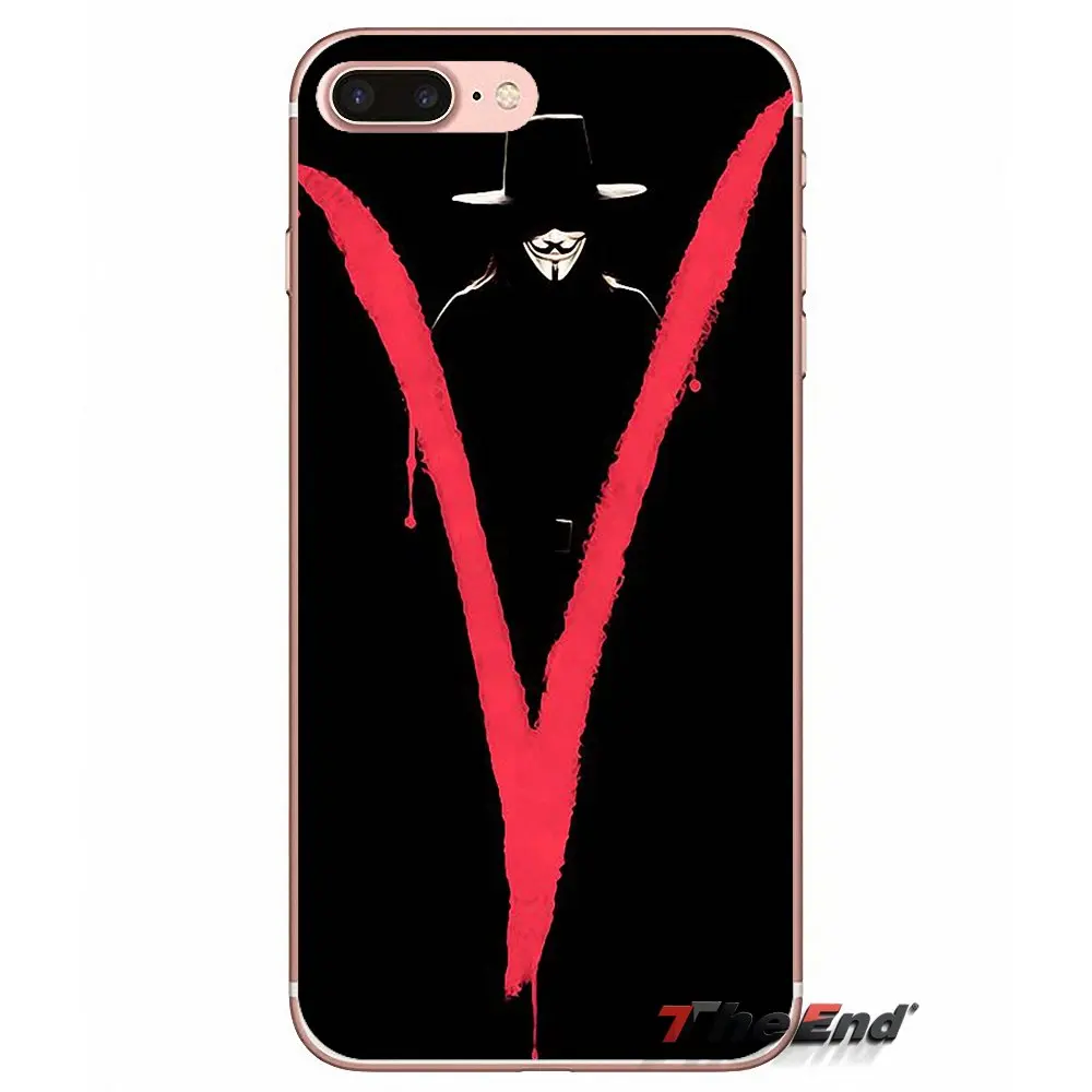 Дизайнерский чехол для Samsung Galaxy S2 S3 S4 S5 MINI S6 S7 edge S8 S9 Plus Note 2 3 4 5 8 Coque Fundas Anonymous Mask V For