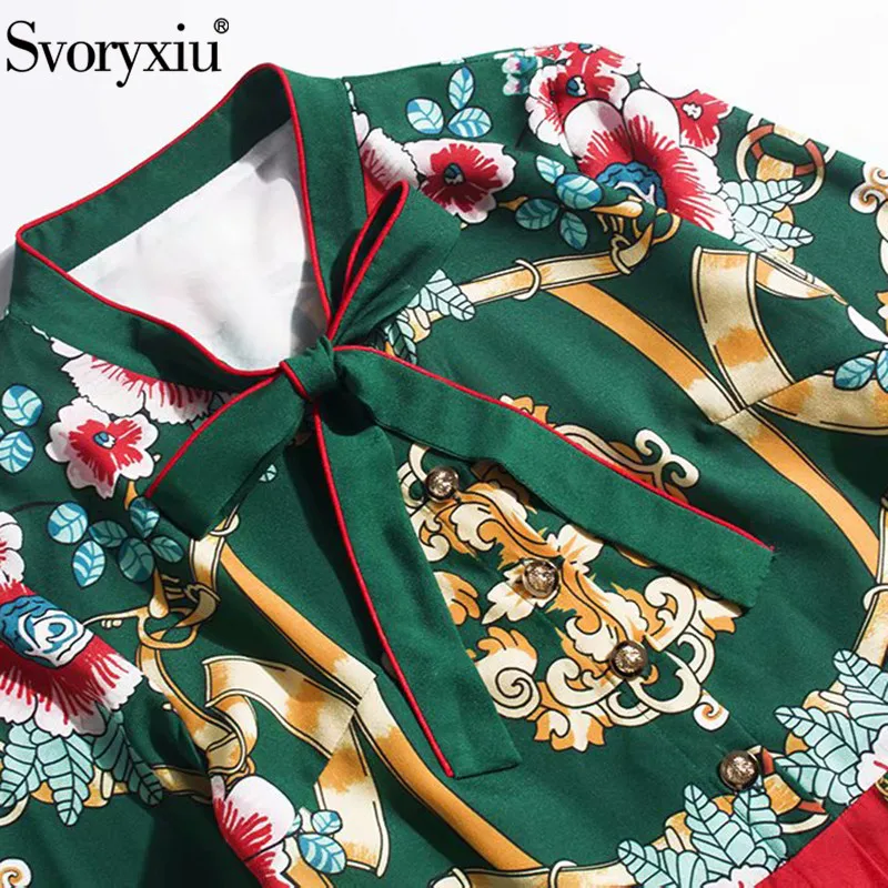 Svoryxiu дизайнерское летнее винтажное платье женское элегантное с бантом и