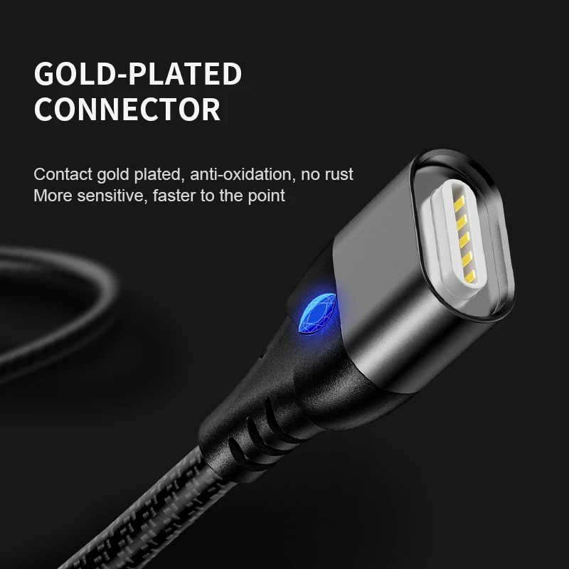 Tongyinhai Micro USB кабель Магнитный USB C Тип быстрой зарядки шнур для передачи данных для huawei 3A быстрое зарядное устройство магнитный разъем