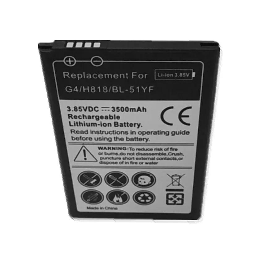 Замена Батарея BL51YF BL 51YF для LG G4 H818 H819 H810 H815 VS986 LS991 51YF|Аккумуляторы мобильных