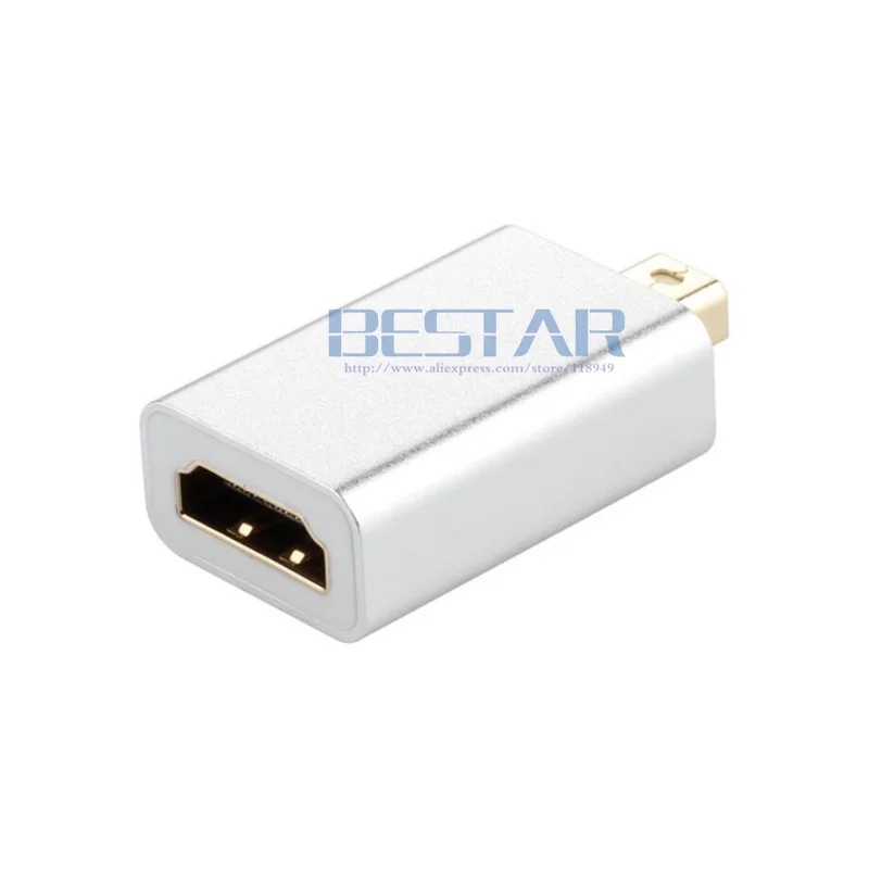 2018 Mini DP-HDMI конвертер в алюминиевый корпус 1080 display port male-HDMI female адаптер Коннектор hdmi