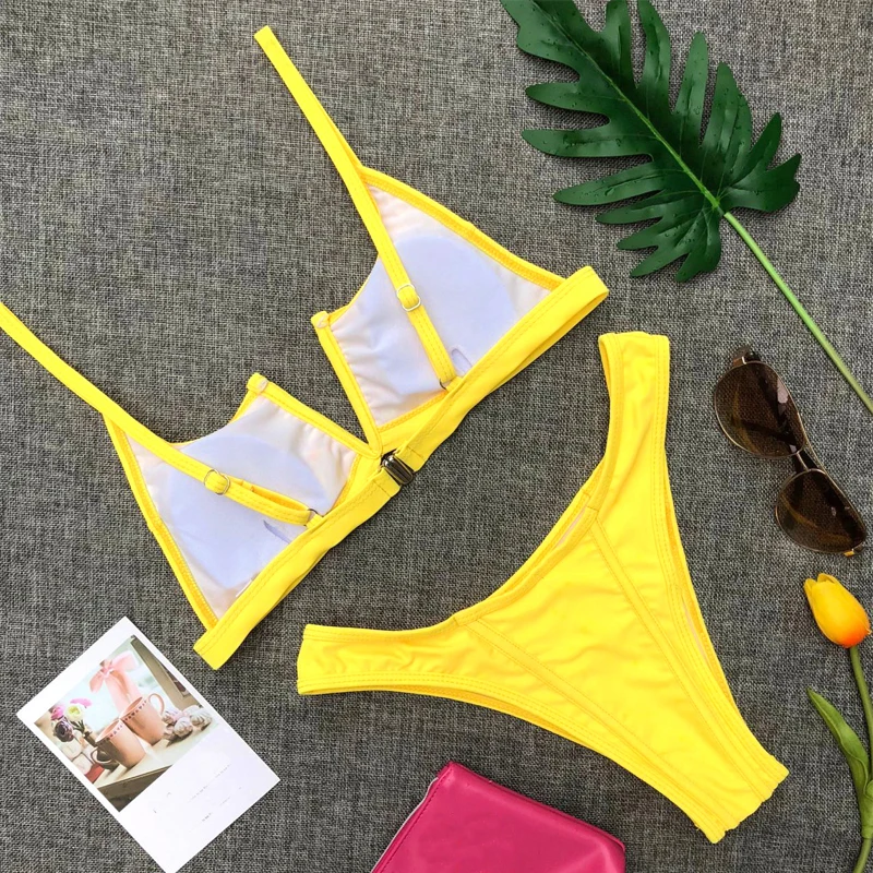 Купальники на бретельках женское бикини 2020 купальник невероятно яркое с V