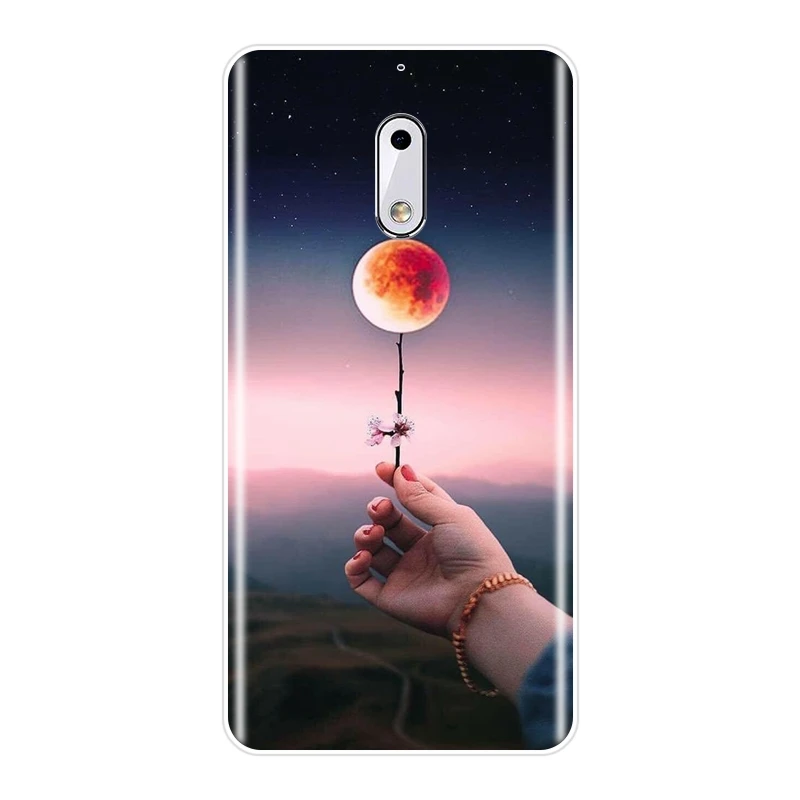 Мягкий силиконовый чехол из ТПУ для Nokia X6 7 Plus Забавный 8 6 5 3 2 1 со звездой луной