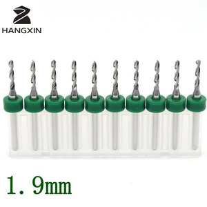 Набор инструментов для сверления печатных плат, 1,9 мм, 10 шт., вольфрам-карбидные фрезерные станки с ЧПУ, деревянная металлическая акриловая доска, аксессуары для лазерного гравировального станка