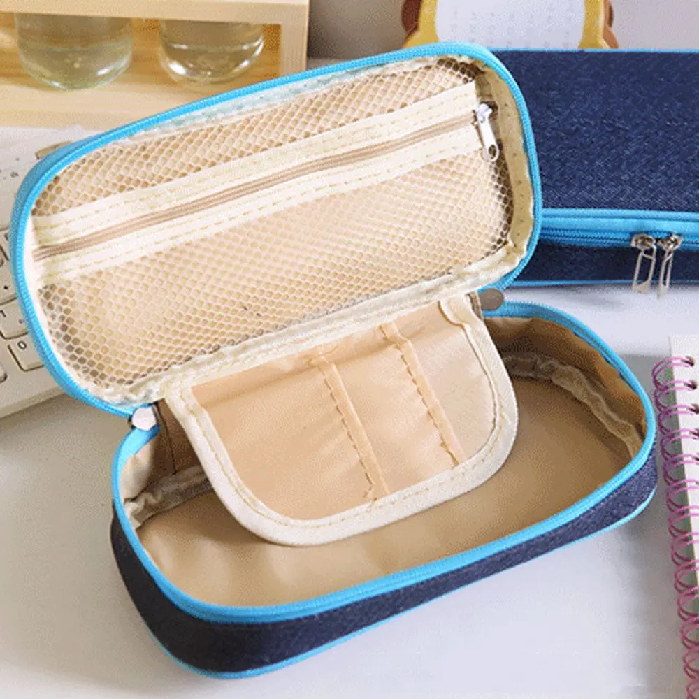 1 шт. Портативный пенал из ткани косметическая сумочка большой Ёмкость кавайный