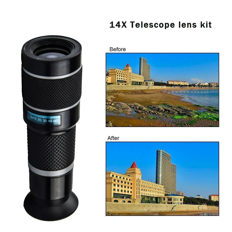 Bostionye 20X телеобъектив 6in1 Fisheye широкоугольный Макро Камера объектив мобильного