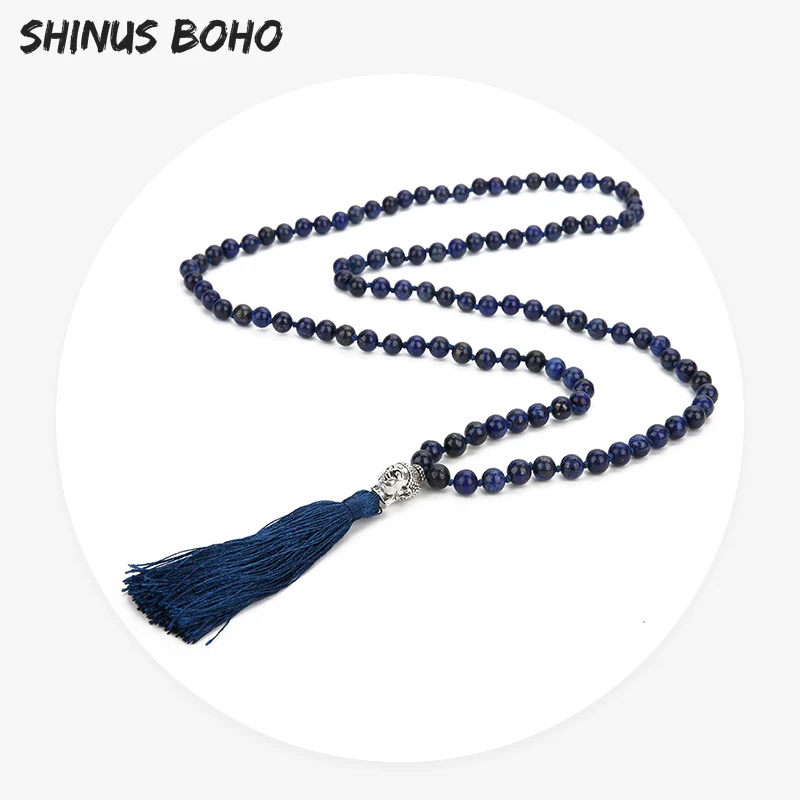 SHINUSBOHO буддийское медитационное колье будды 6 мм/8 мм молитвенное ожерелье из