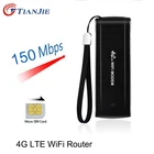 Беспроводной Wi-Fi-роутер TIANJIE, 4G, USB, 150 Мбитс, карта даты, мобильная портативная точка доступа, широкополосный разблокированный Автомобильный ключ