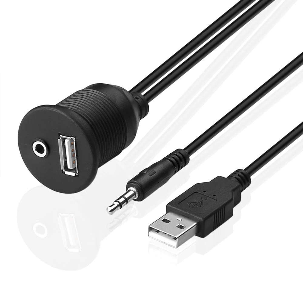 Для приборной панели автомобиля Moto панель скрытого монтажа USB 2 0 3 5 мм M/F AUX