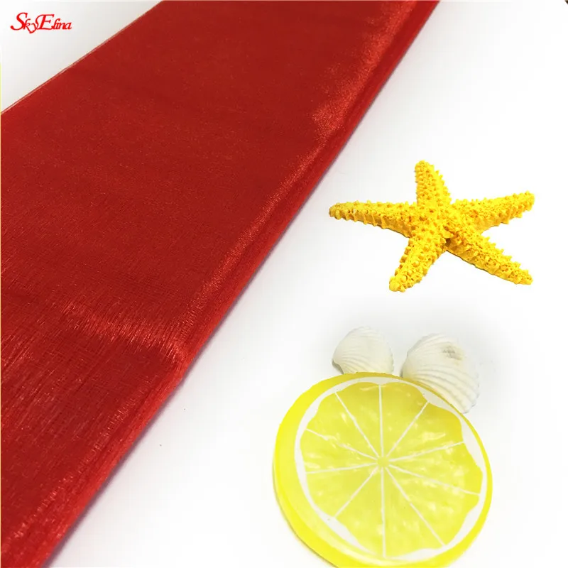 Горячая Распродажа 48 см * 10 м тюль рулон Хрустальная ткань органза катушка