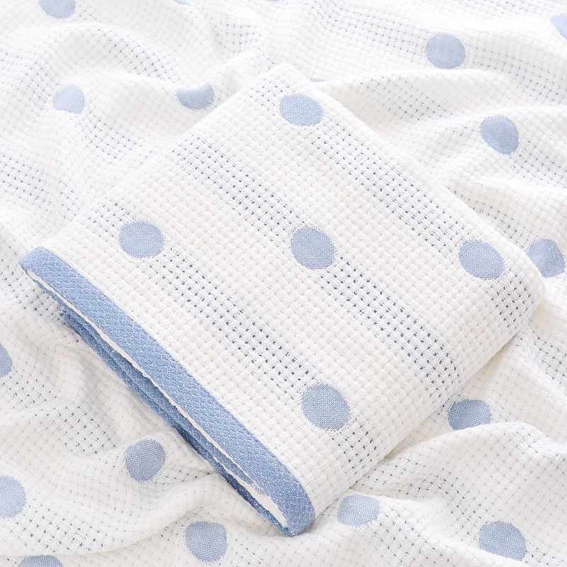 3-size Multipurpose Towels For Adult Kids Dot Pattern 100%Cotton Breathable Square Scarf/Face Towels/Bath Towel toalhas de banho | Дом и сад