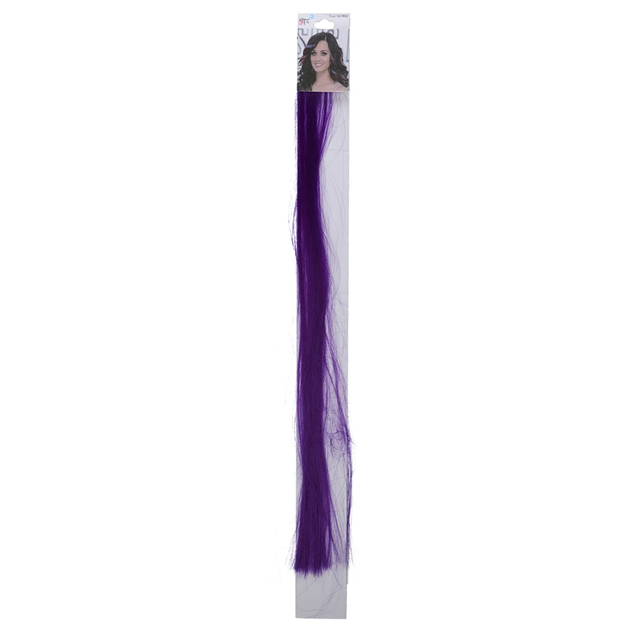 Purple Haimeikang, Модный женский парик, синтетический парик, шпилька, резинки для волос, цветной блонд, заколка для волос, головной убор для девушек, аксессуары для волос - Цвет: Purple