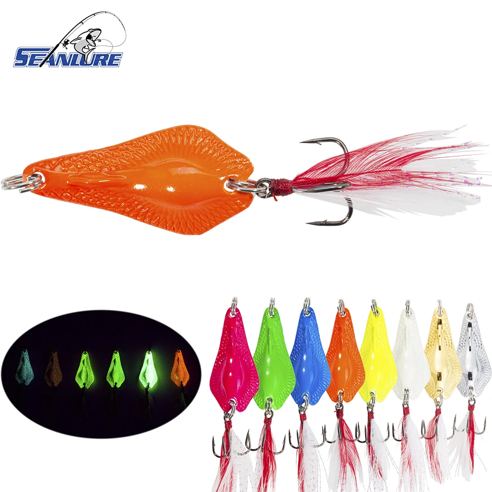Seanlure Красочные Glow костистых рыб 5 г шт./упак. Блёстки приманку металлической