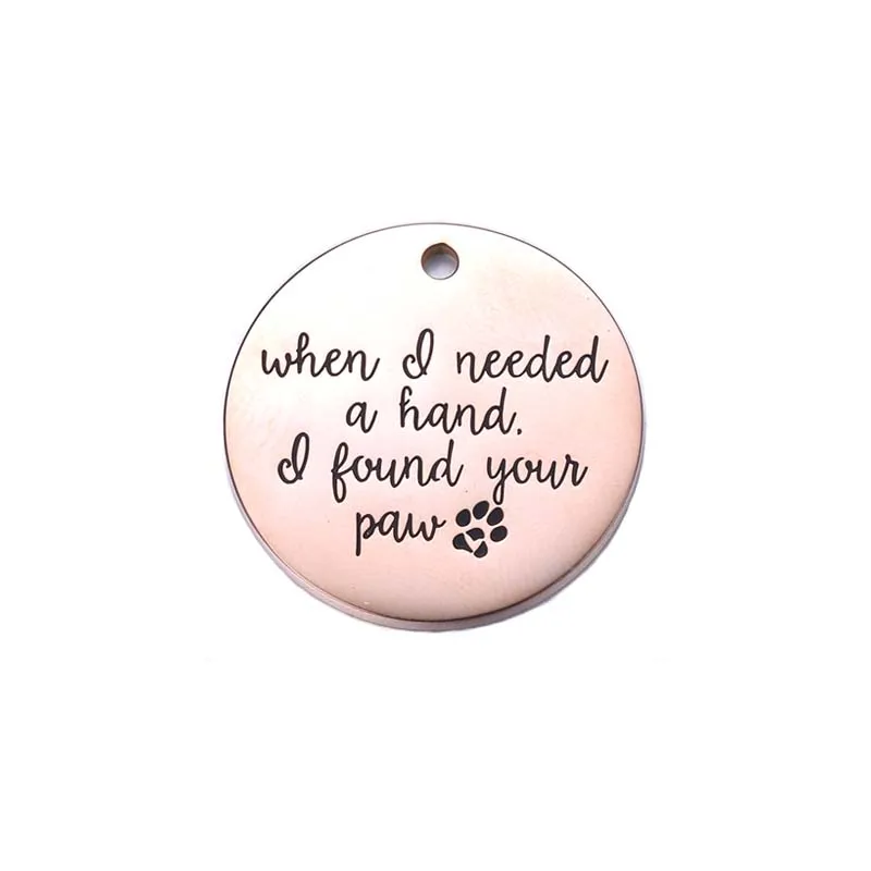 2 шт./лот из нержавеющей стали цитаты любовь дружба Бог Шарм вдохновляющие