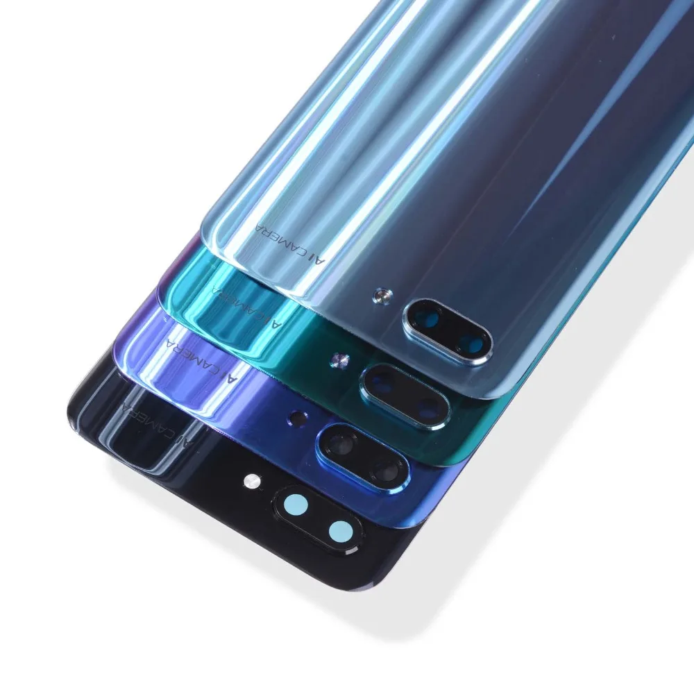 Оригинальная задняя панель корпуса для huawei Honor 10, задняя крышка, крышка батареи, дверь с объективом камеры для huawei View 10, замена