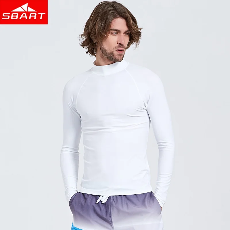 SBART Спортивная футболка для плавания с длинными рукавами мужской спортивный топ защитный костюм для серфинга одежда для плавания Рашгард плавание ming гидрокостюм для дайвинга Лидер продаж