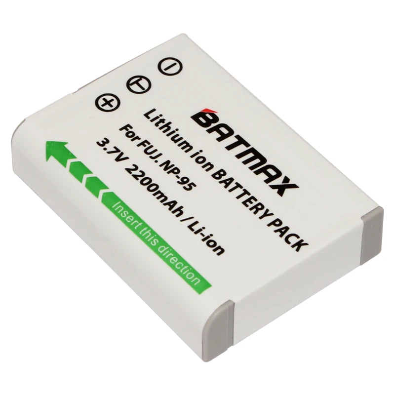 2 шт. аккумуляторы для Fujifilm FinePix F30 F31fd 2200 мАч|np 95|ricoh gxrnp95 battery |