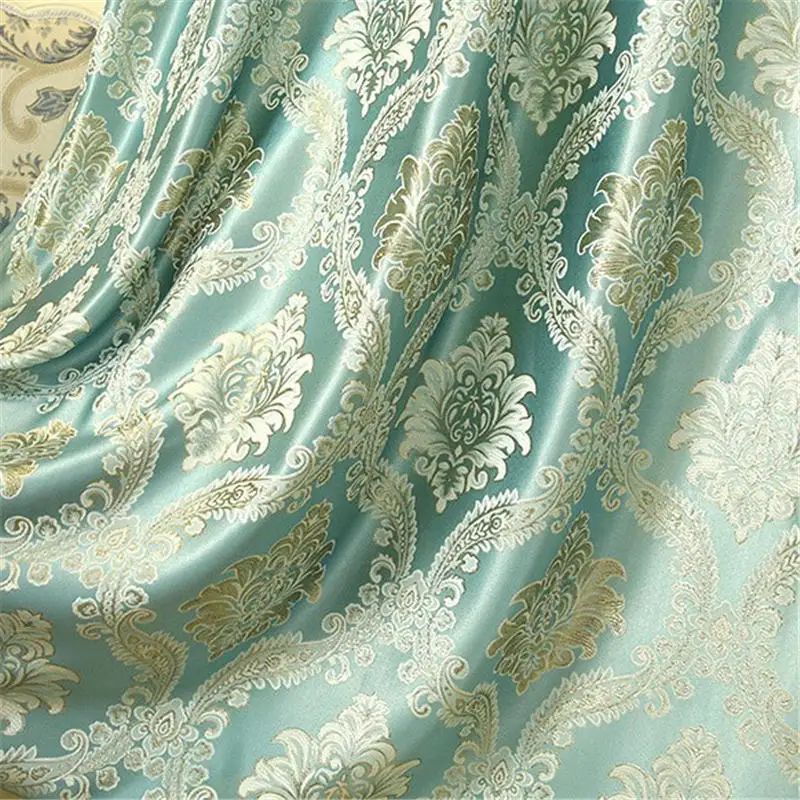 Style 1 Color 3 Новинка, Роскошные позолоченные жаккардовые затемненные занавески для гостиной, отвесные занавески для кухни, оконные занавески для спальни - Цвет: Style 1 Color 3