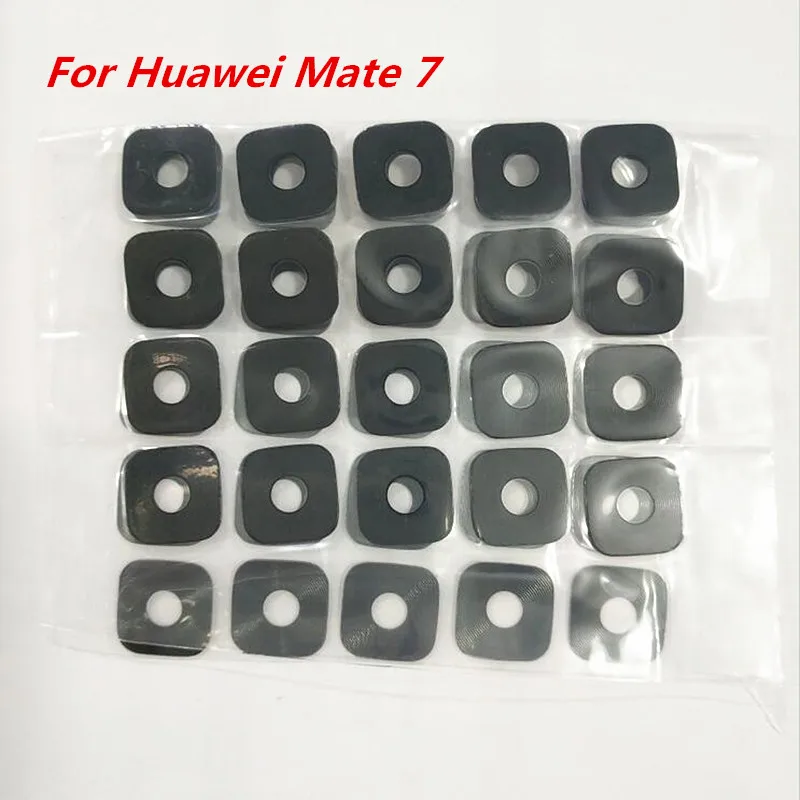 

10 шт./партия стекло материал задняя камера объектив с наклейкой для Huawei Mate 7 запасные части