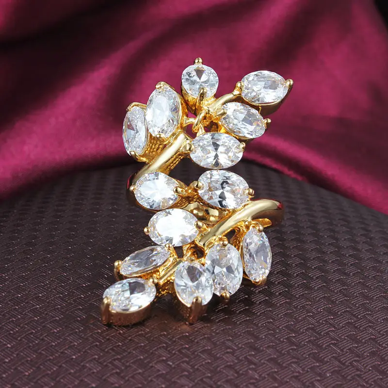 Украшения для женщин в турецком стиле: кольца среднего размера с вырезанными цветами, прекрасным узором листьев и изысканным дизайном.