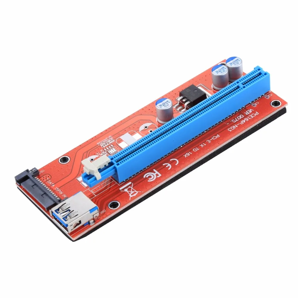 USB 3.0 PCI-E Экспресс 1x до 16x Райзер-карта адаптер 15 Pin SATA Power с USB-кабелем | Компьютеры и