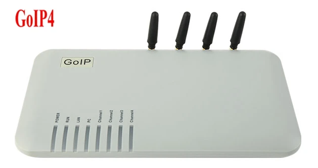 

GOIP4 GSM VoIP Gateway (IMEI Changeable, 4 SIM Card, SIP & H.323, VPN PPTP) SMS / for IP PBX