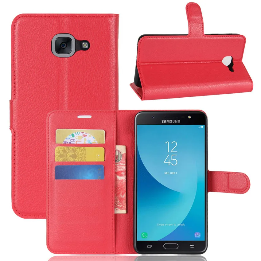 Телефонный чехол для Samsung Galaxy J7 MAX задняя крышка бумажник J7MAX кожаный книжка