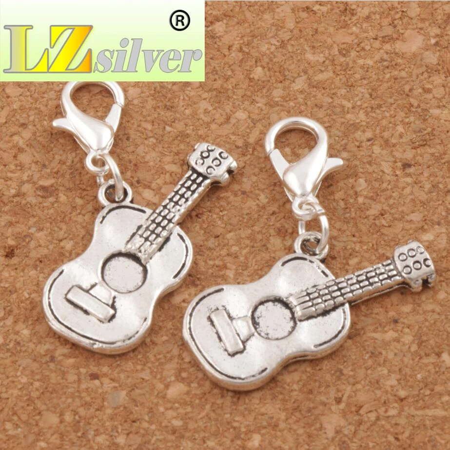 Акустическая гитара музыкальный плеер Карабин Застежка очаровательные бусины 32