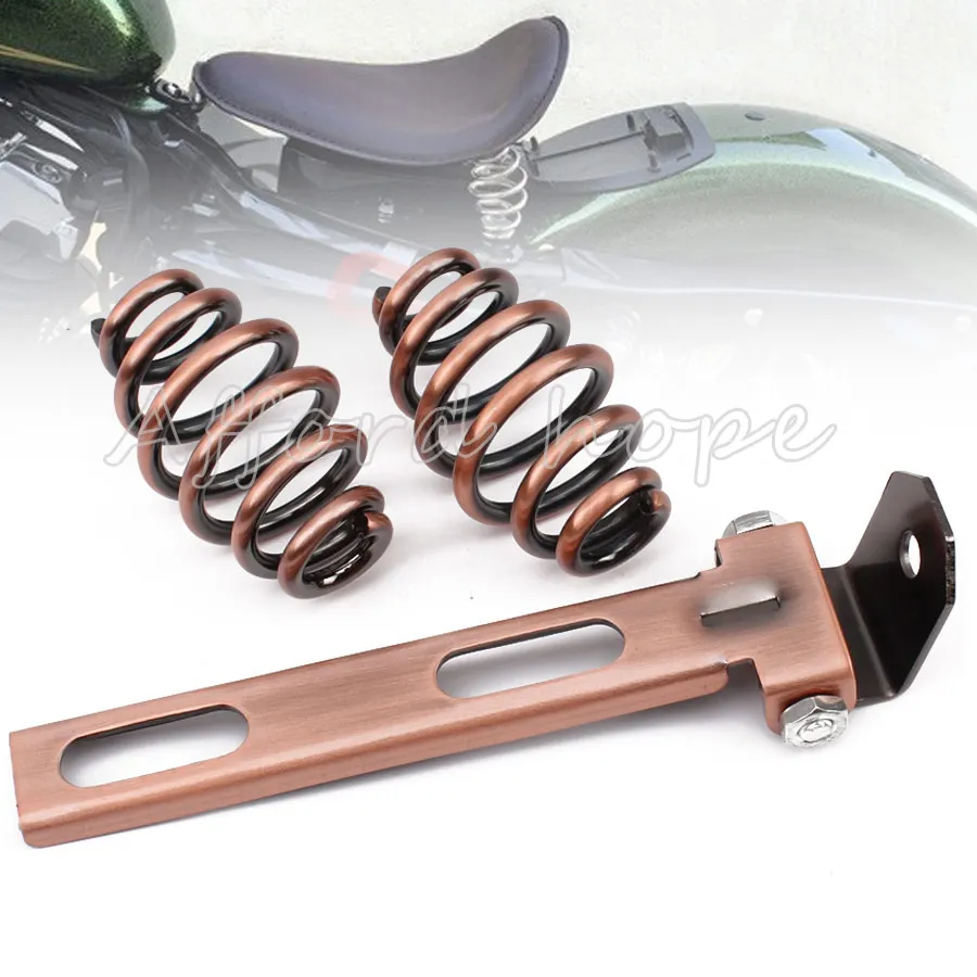 

Brass Steel Swivel Bracket Sliding T-Bar 3.1" Solo Seat Spring Mounting Hardware For Harley Chopper Custom Softail Honda Bobber