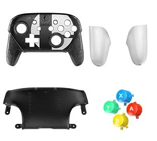 White and Black Myriann DIY удобная замена оболочки защитный чехол с кнопками для nintendo Switch Pro контроллер NS Joy-Con игры - Цвет: White and Black