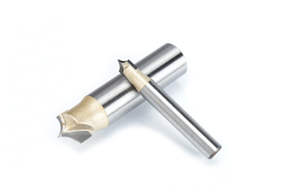 HUHAO 1pcs 1/4" 1/2" Shank Woodworking Cutter Double Edging Router Bits for wood carbide Woodworking Engraving Tools carving bit