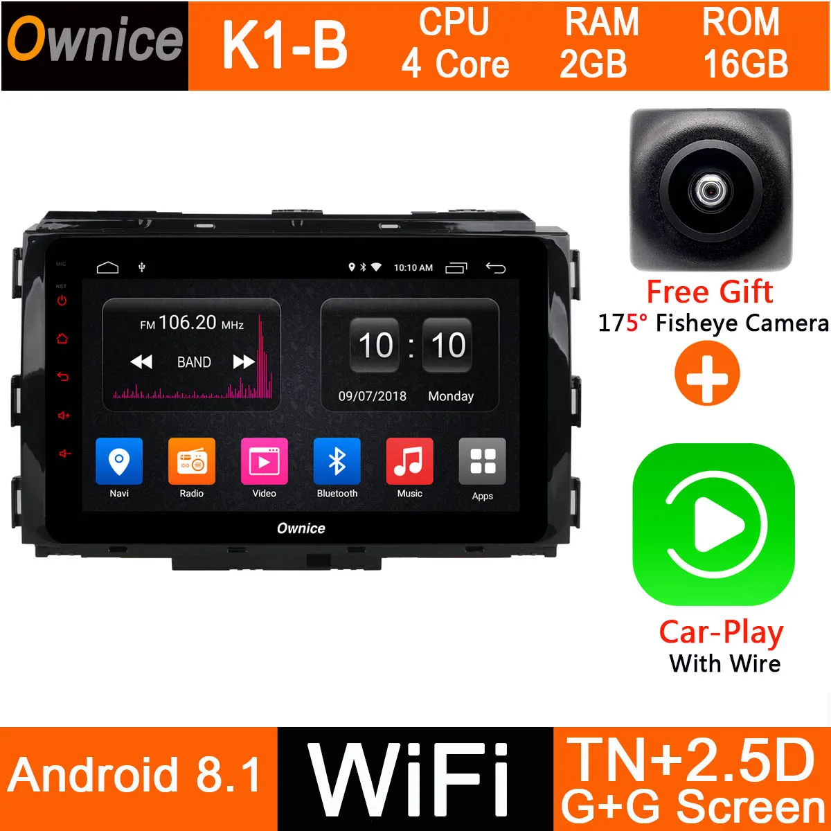 K1-B-CarPlay " ips 4 Гб ОЗУ 32 Гб ПЗУ Восьмиядерный Android 9,0 автомобильный DVD Радио DVD плеер с JPS и навигацией для Kia Carnival DSP Carplay - Цвет: K1-B-CarPlay