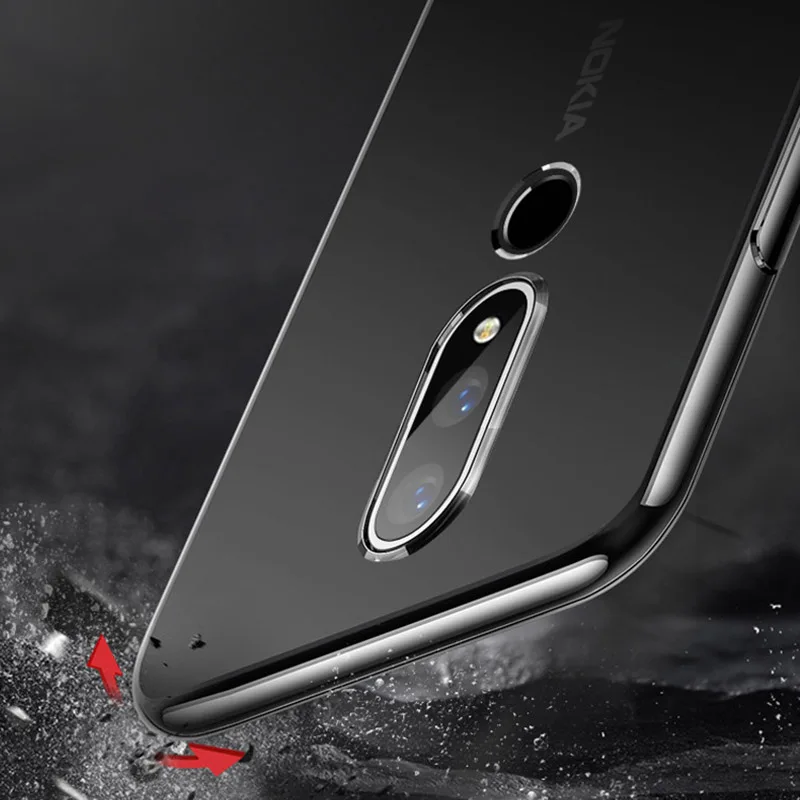 Чехол для Nokia 6 1 Plus чехол X6 2018 силиконовая мягкая прозрачная задняя крышка из ТПУ