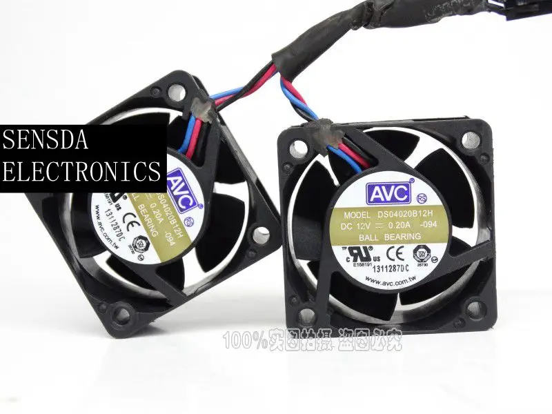 Вентилятор переключателя сервера AVC 4 см 40*40*20 12 В 0,20a DS04020B12H 3 line 1U