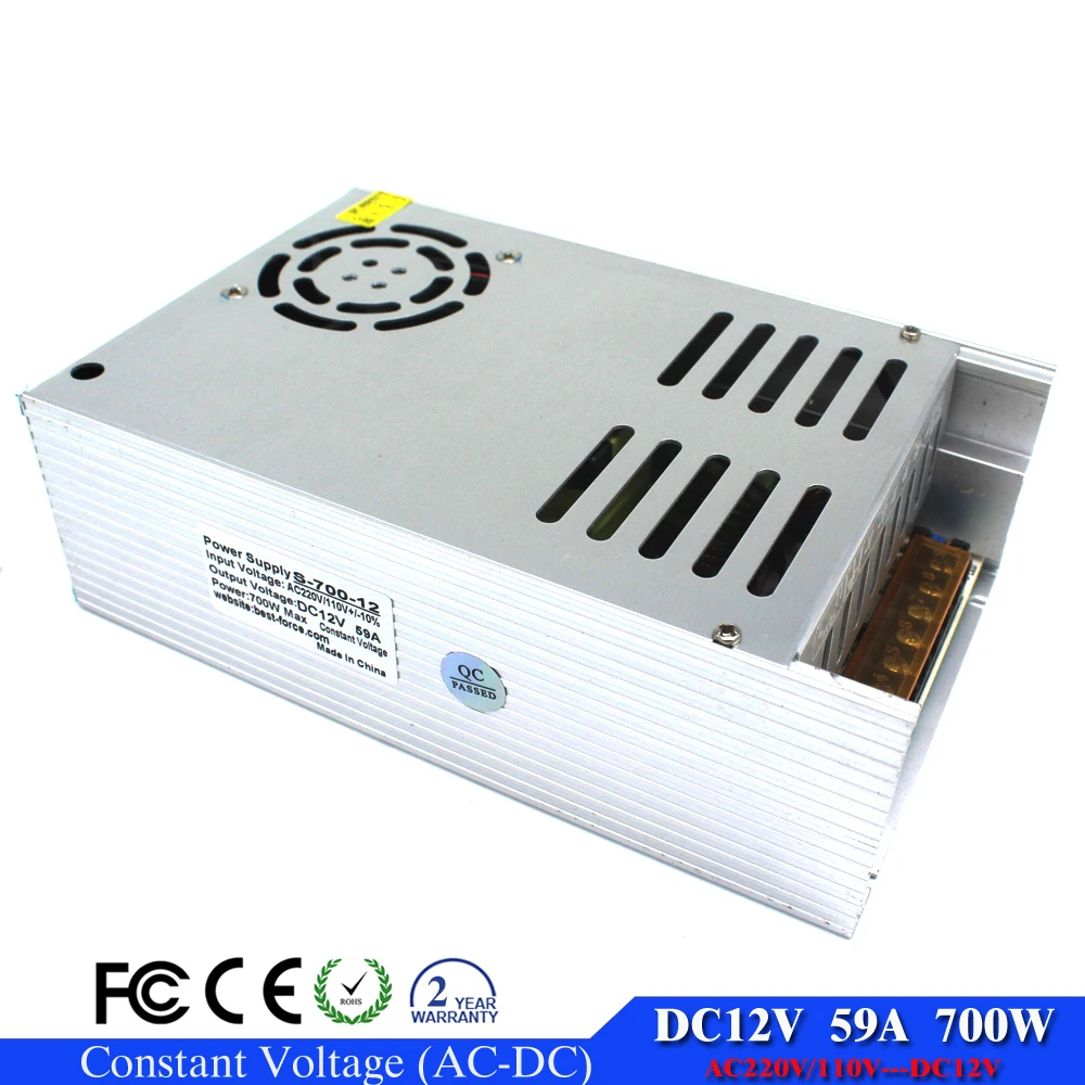 Трансформатор для светодиодной ленты DC 12 В 700 Вт 220 В|fonte 12v|12v supplysupply 12v |