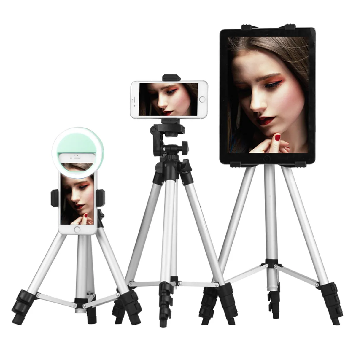 Профессиональный штатив для камеры, алюминиевый штатив для DSLR камеры, Длинные штативы, регулируемый штатив, держатель, зажим для телефона, видеокамеры