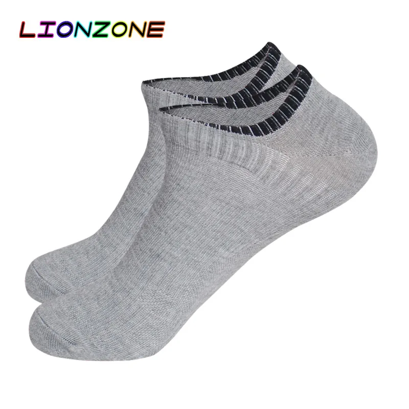 LIONZONE зимние плотные мужские носки башмачки бамбуковые теплые антибактериальные