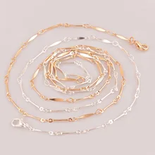 Изящная медная подвеска ручной работы Золотая латунная цепочка