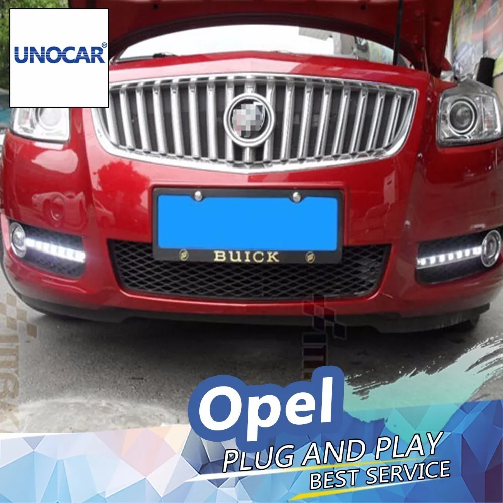 СВЕТОДИОДНЫЙ DRL для автомобиля UNOCAR Buick Opel Insignia белый цвет противотуманная фара