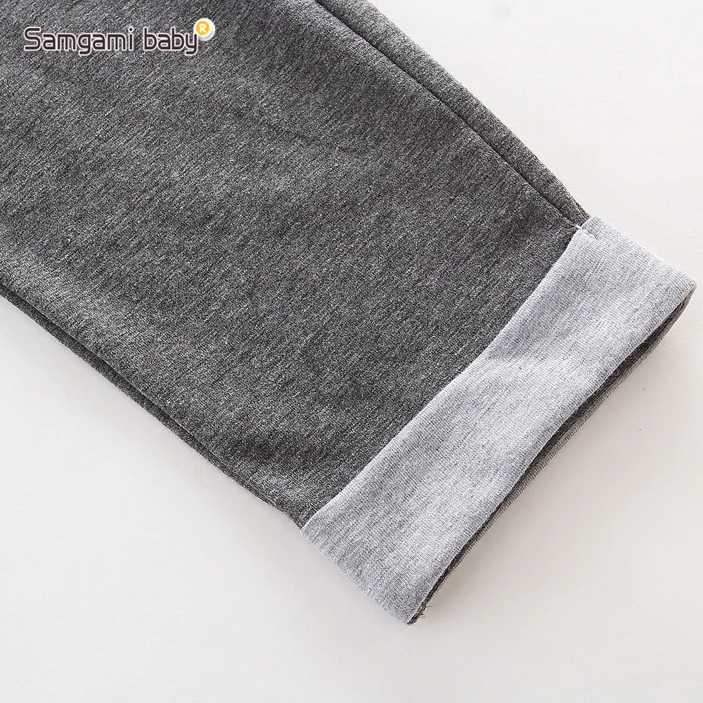 Спортивный костюм SAMGAMI для новорожденных повседневная одежда маленьких девочек