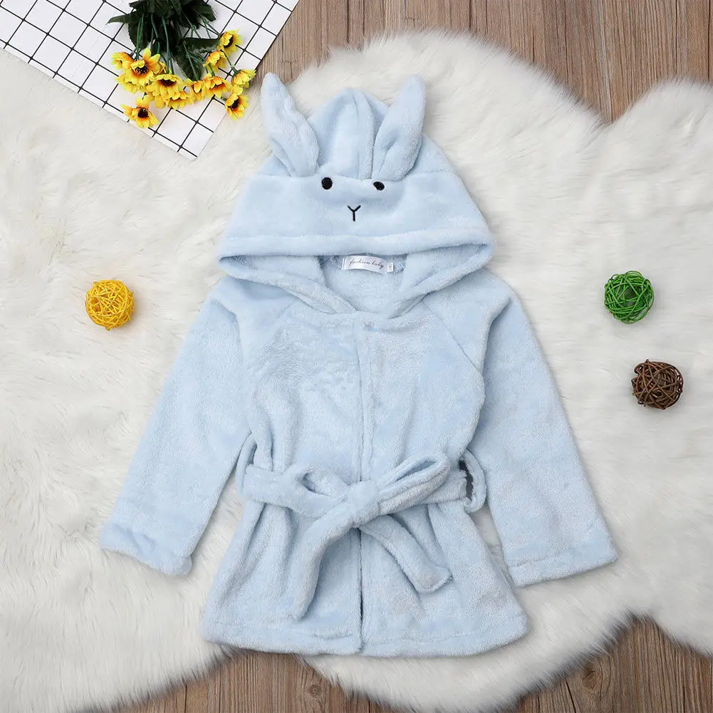 Emmababy 2018 для маленьких мальчиков и девочек зимние теплые с капюшоном ночь банный