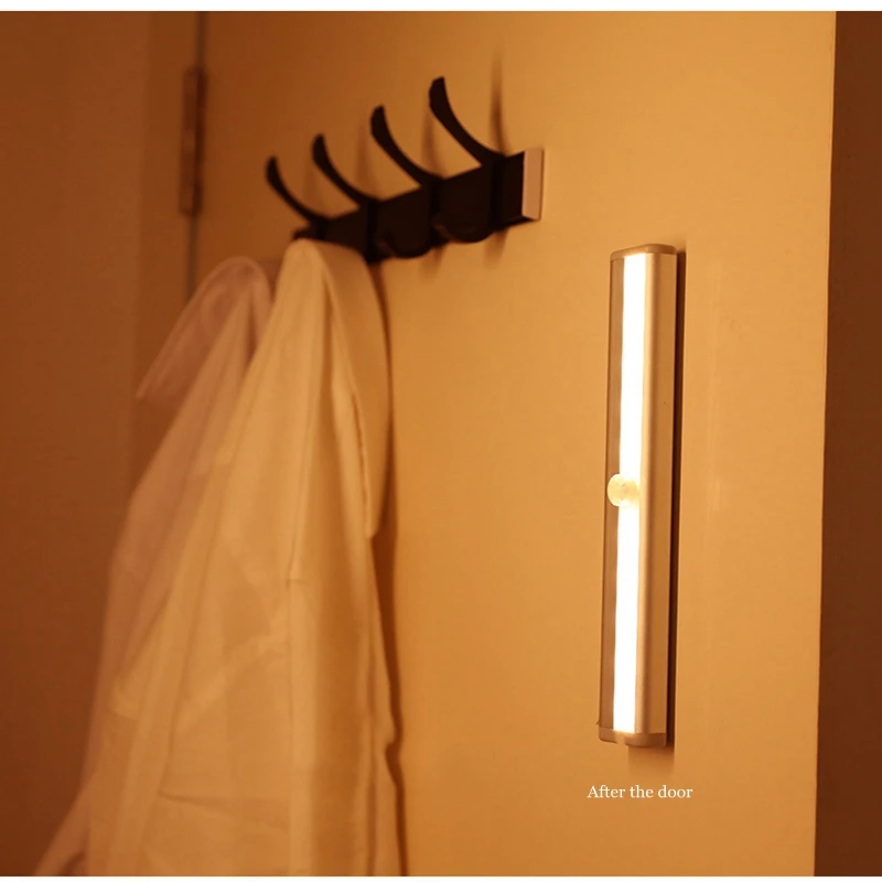 IR Infrared Motion Sensor Light LED Night Lamp With Toilet 10LEDs Closet Luminaire | Лампы и освещение