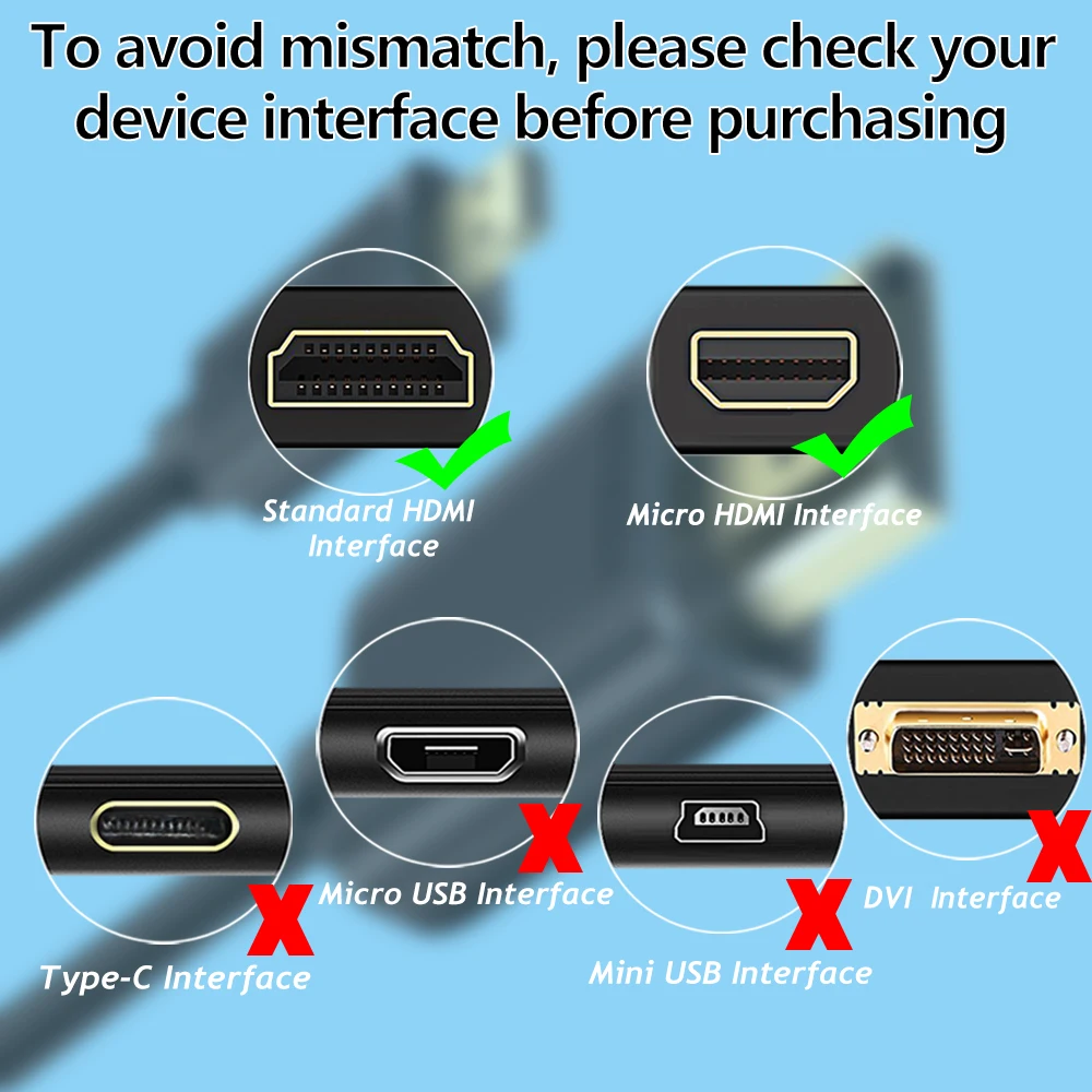 Micro HDMI кабель с золотой вилкой 1 4/2 0 к высокоскоростной HDTV 4K Ethernet ARC м 2 3 м|Кабели HDMI|