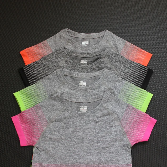 Профессиональные спортивные футболки весна-лето женские свободные с коротким