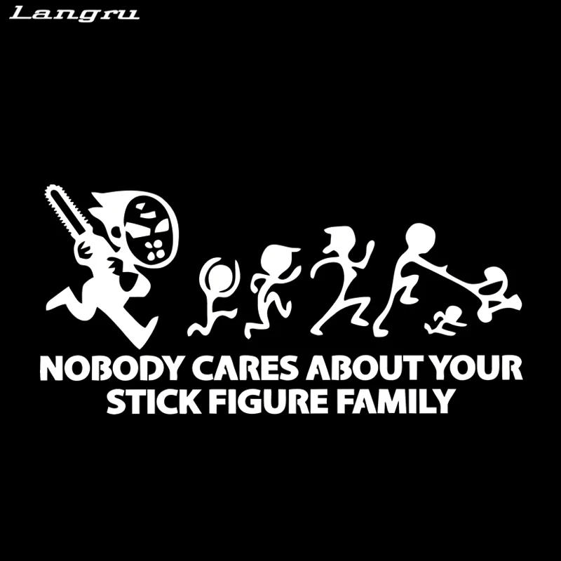 Langru крутая графика забавная наклейка для семейного автомобиля|sticker vinyl|family car