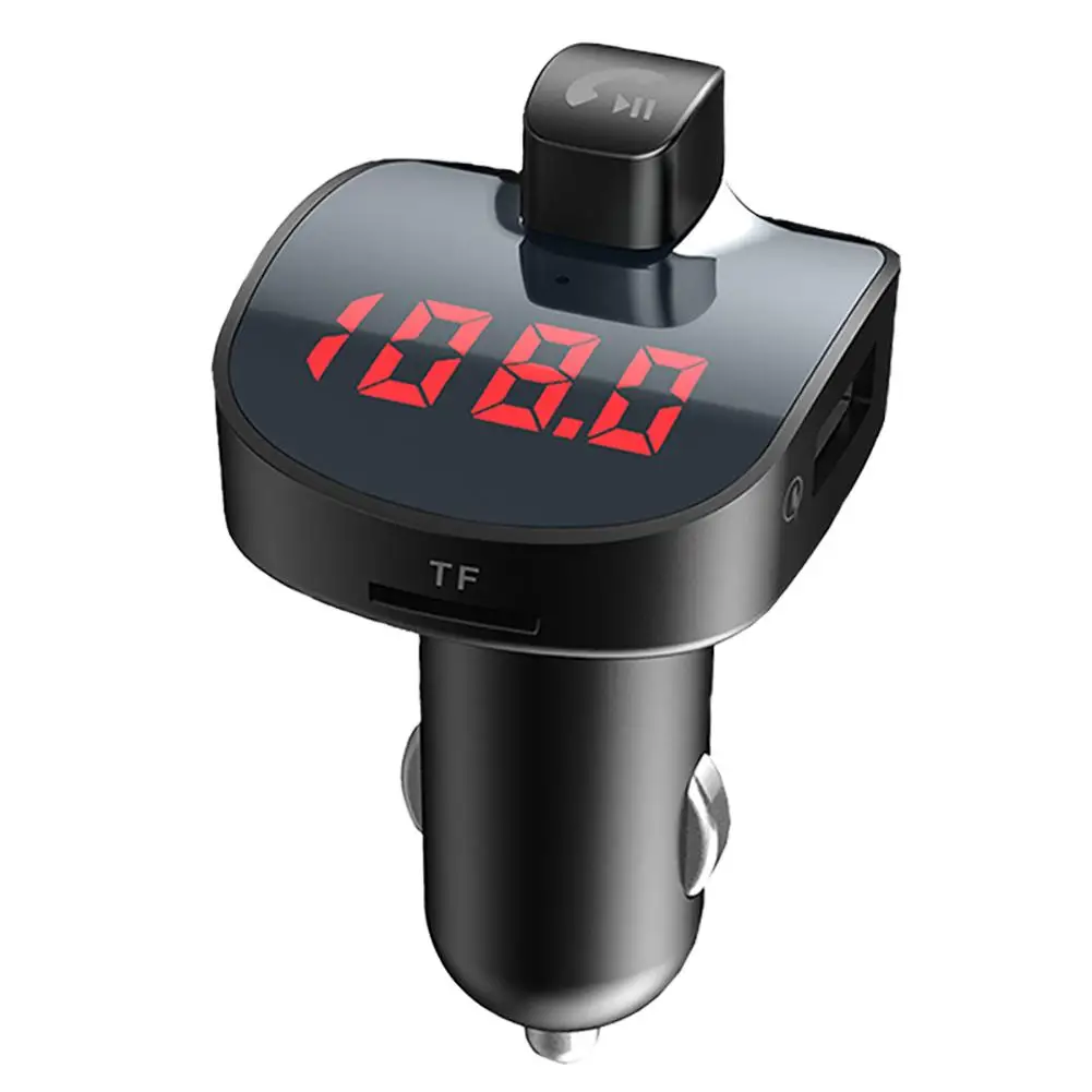 Автомобильное зарядное устройство для телефона с Bluetooth FM-излучатель QC3.0 2 USB MP3 5 В/3